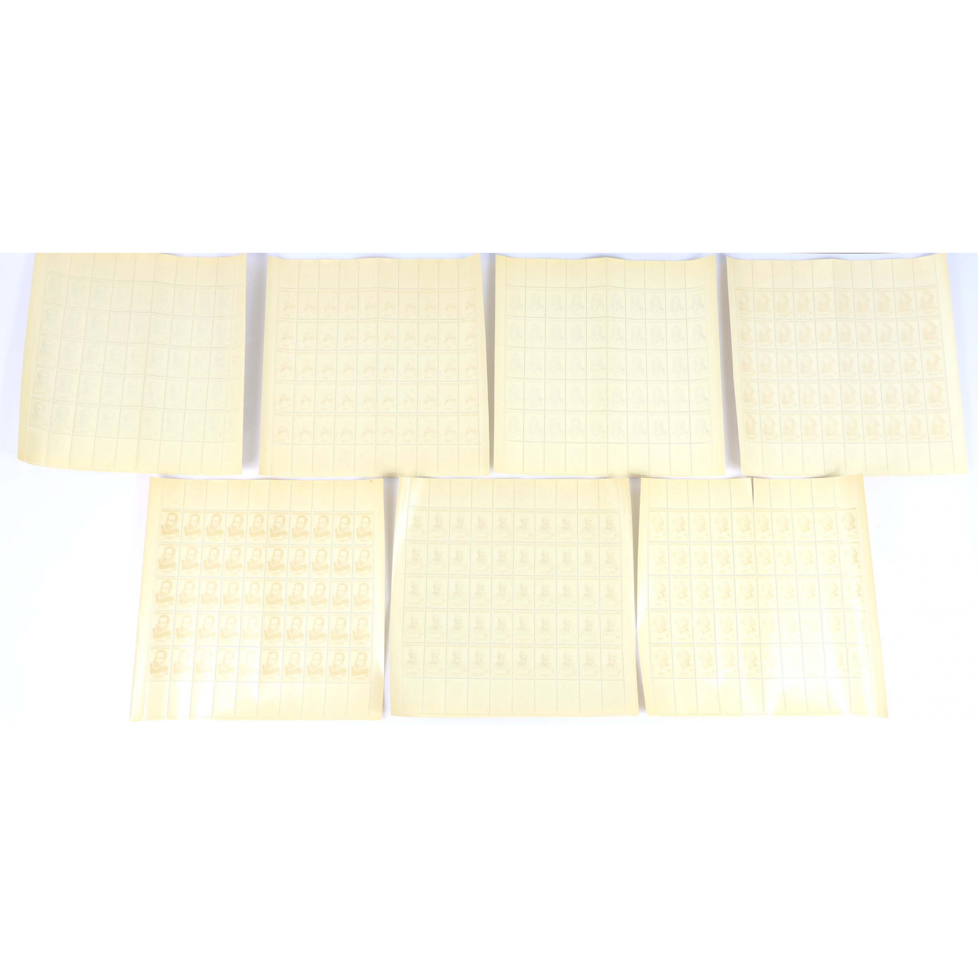 FEUILLES COMPLÈTES SÉRIE N°1142 À 1145 "MÉDECINS FRANCAIS" TIMBRES NEUFS**