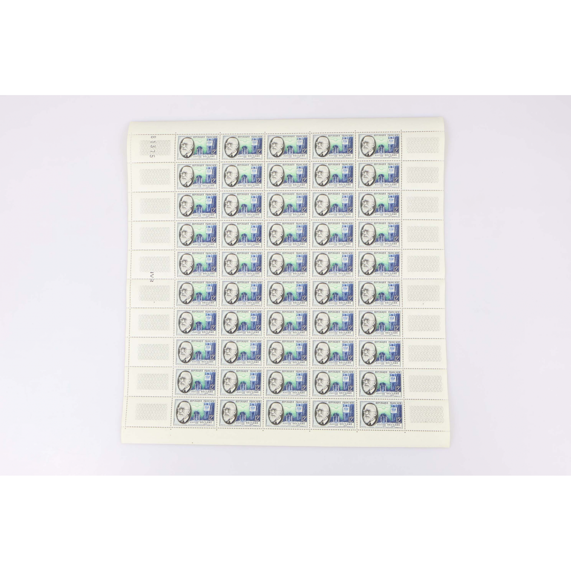 FEUILLES COMPLÈTES SÉRIE N°1095 À 1098 "SAVANTS FRANCAIS" TIMBRES NEUFS**