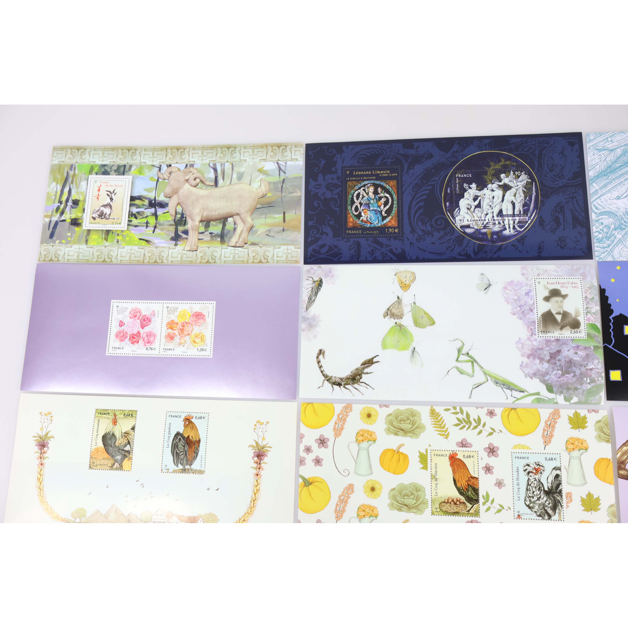 FRANCE COLLECTION BLOCS SOUVENIRS 2015 N°107 À 121 ANNÉE COMPLÈTE, NEUFS**