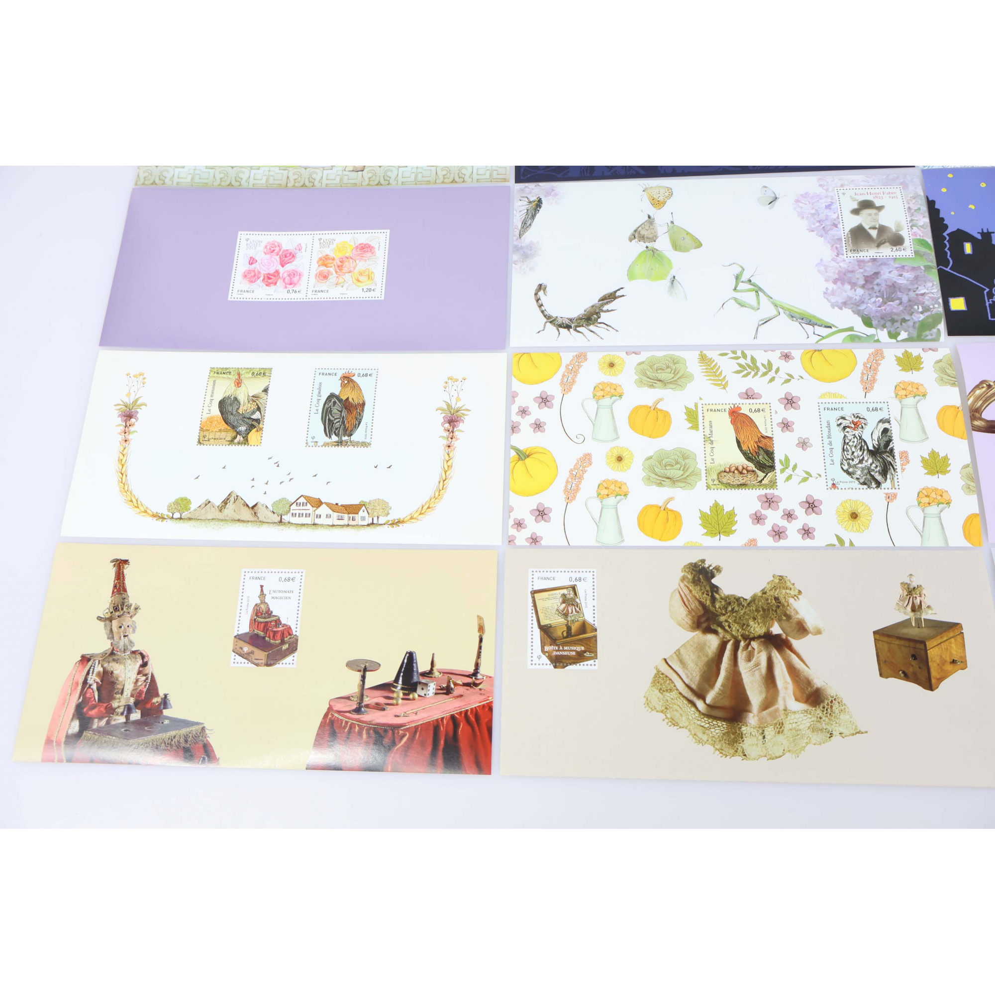 FRANCE COLLECTION BLOCS SOUVENIRS 2015 N°107 À 121 ANNÉE COMPLÈTE, NEUFS**
