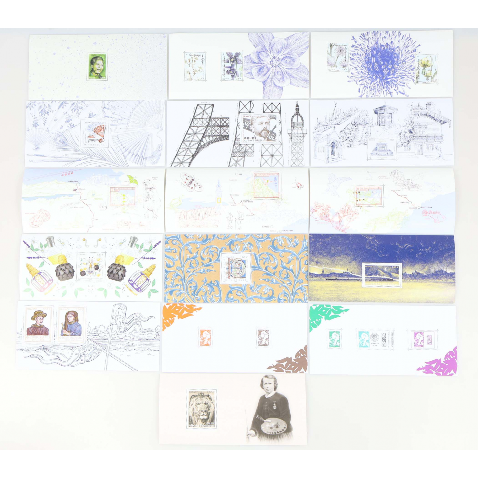 FRANCE COLLECTION BLOCS SOUVENIRS 2023 ANNÉE COMPLÈTE N° 199 À 210 NEUFS**