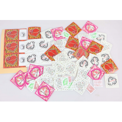 LOT 50 TIMBRES A VALIDITÉS PERMANENTES, LETTRES 50g FRANCE VP COEURS/MARIANNES