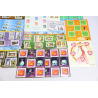 LOT BLOCS FEUILLET TIMBRES EN EUROS AVEC DÉFAUTS POUR AFFRANCHIR, FACIALE 164.1€