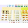 LOT CARNETS AUTOADHÉSIFS AVEC DÉFAUTS TIMBRES 0.50 EUROS POUR AFFRANCHIR VF 205€