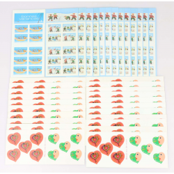 LOT CARNETS AUTOADHÉSIFS AVEC DÉFAUTS TIMBRES 0.46 EUROS POUR AFFRANCHIR VF 161€