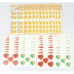 LOT CARNETS TIMBRES AUTOADHÉSIFS AVEC DÉFAUTS 0.46 EUROS POUR AFFRANCHIR VF 138€