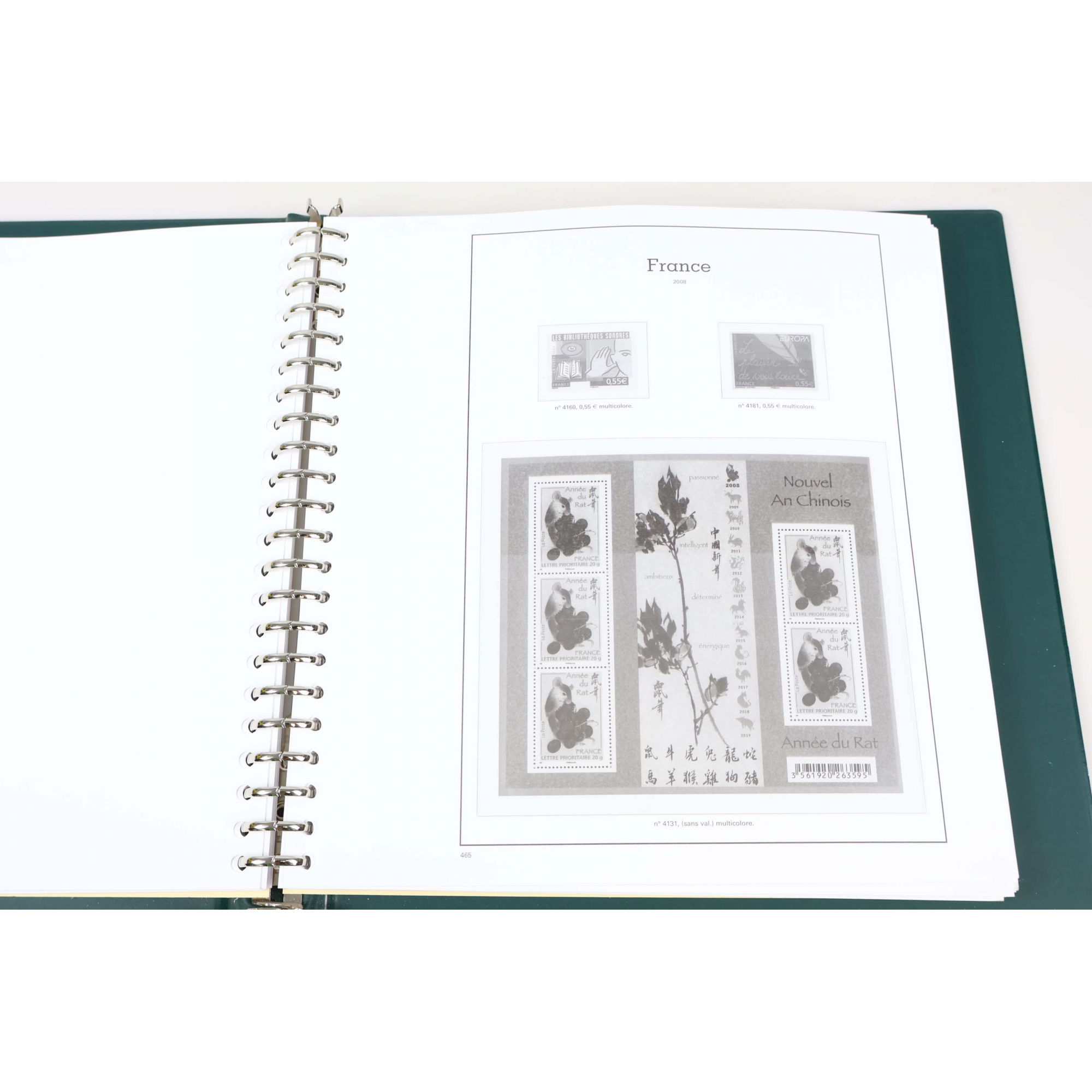 ALBUM MARINI POUR RANGER UNE COLLECTION DE TIMBRES DE FRANCE DE 2007 À 2011