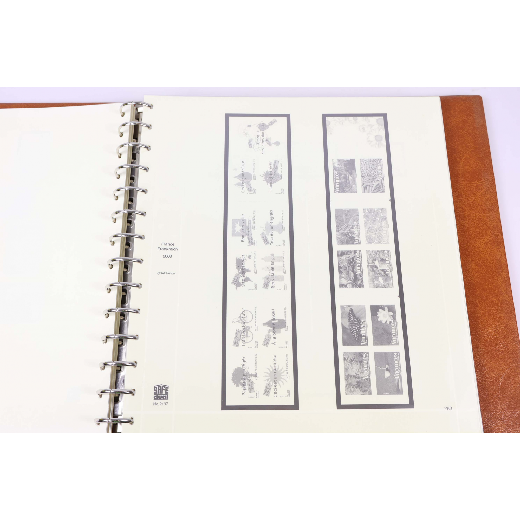 ALBUM SAFE FRANCE DE 2008-2009 POUR RANGER UNE COLLECTION DE TIMBRES