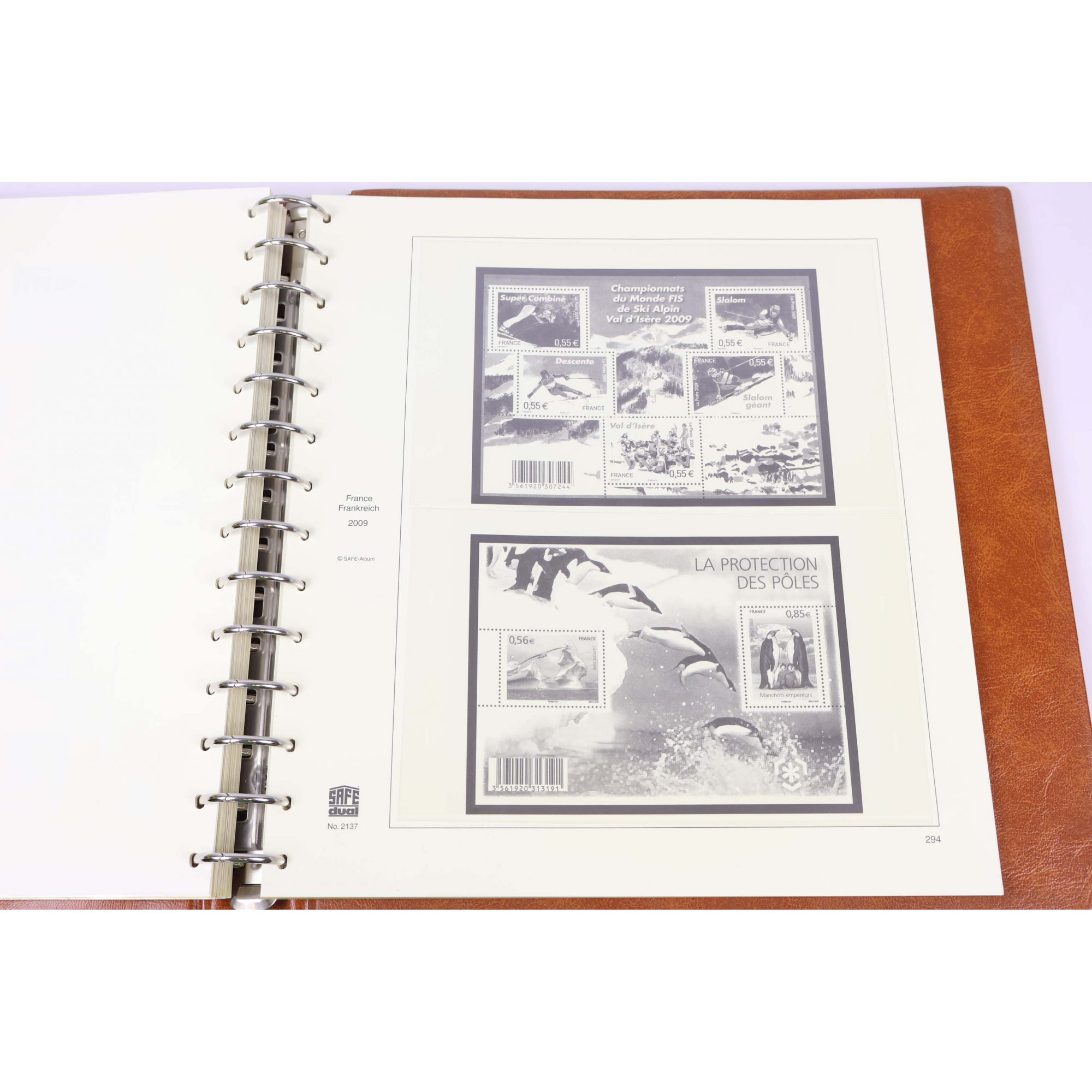 ALBUM SAFE FRANCE DE 2008-2009 POUR RANGER UNE COLLECTION DE TIMBRES