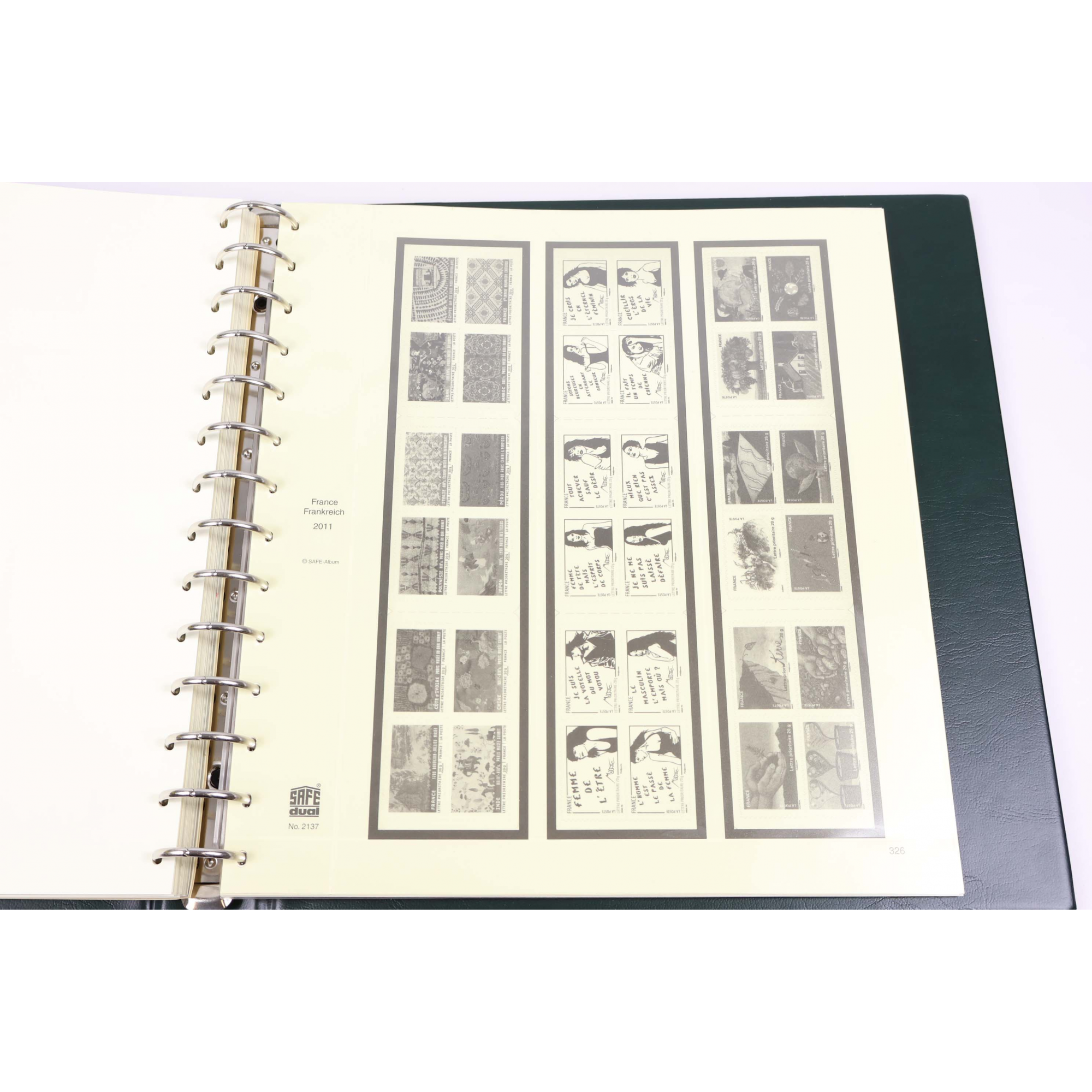 ALBUM SAFE FRANCE ANNÉES 2010-2011 POUR RANGER UNE COLLECTION DE TIMBRES