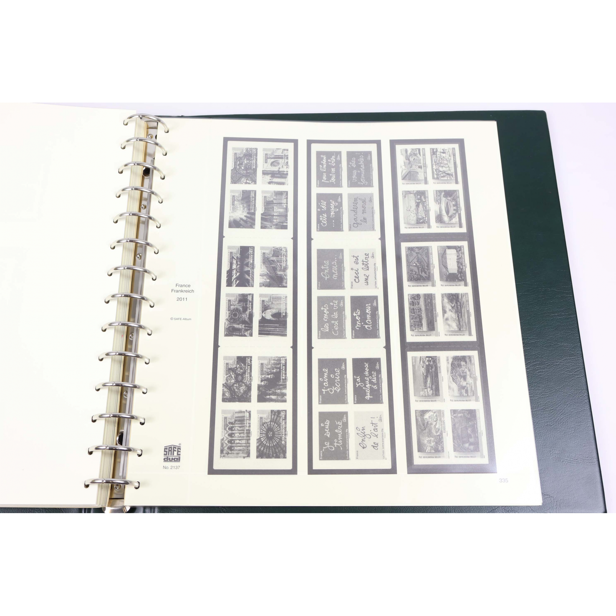 ALBUM SAFE FRANCE ANNÉES 2010-2011 POUR RANGER UNE COLLECTION DE TIMBRES