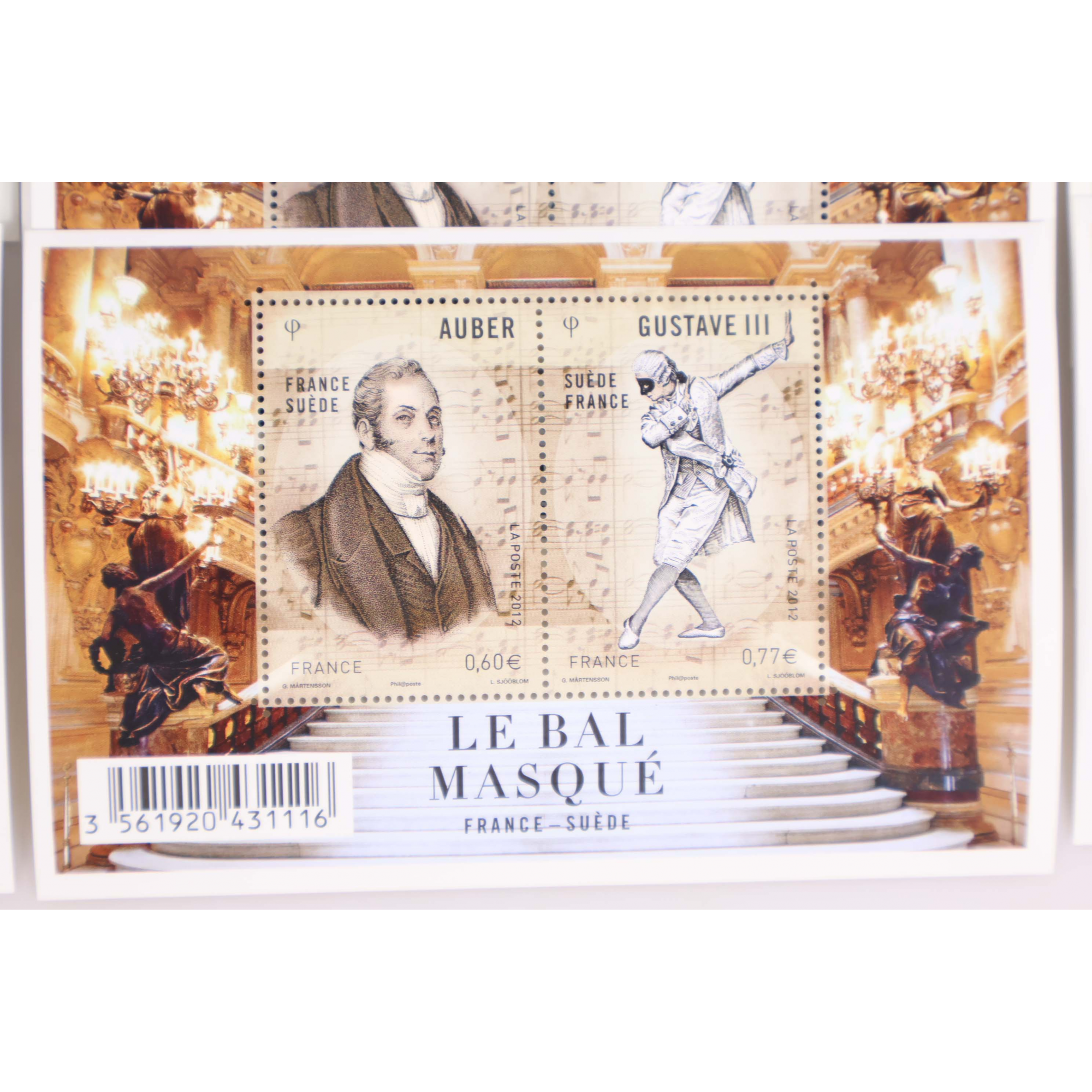 LOT 40 BLOCS N° F4706 LE BAL MASQUÉ 2012 TIMBRES NEUFS** VALEUR FACIALE 54.80€