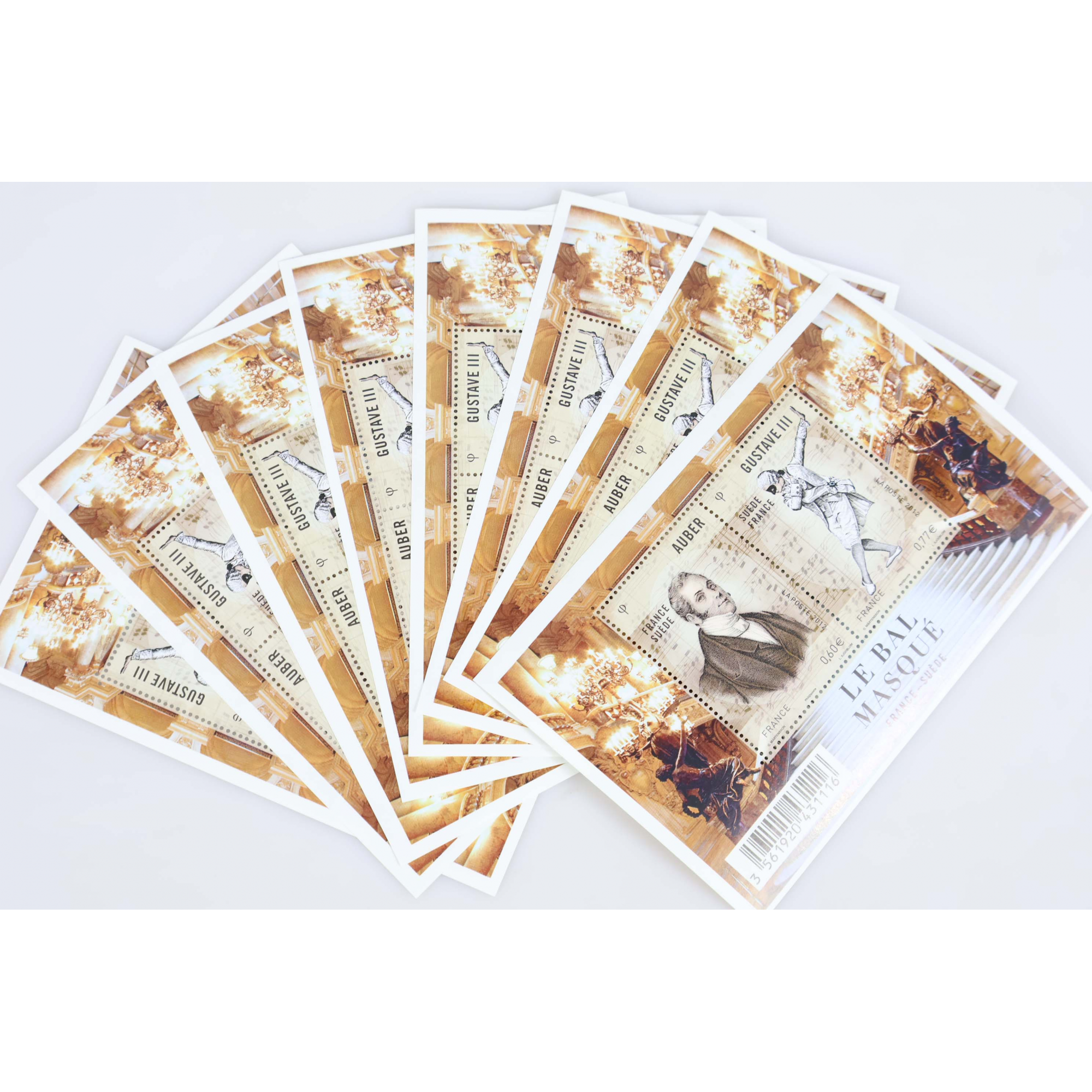 LOT 40 BLOCS N° F4706 LE BAL MASQUÉ 2012 TIMBRES NEUFS** VALEUR FACIALE 54.80€