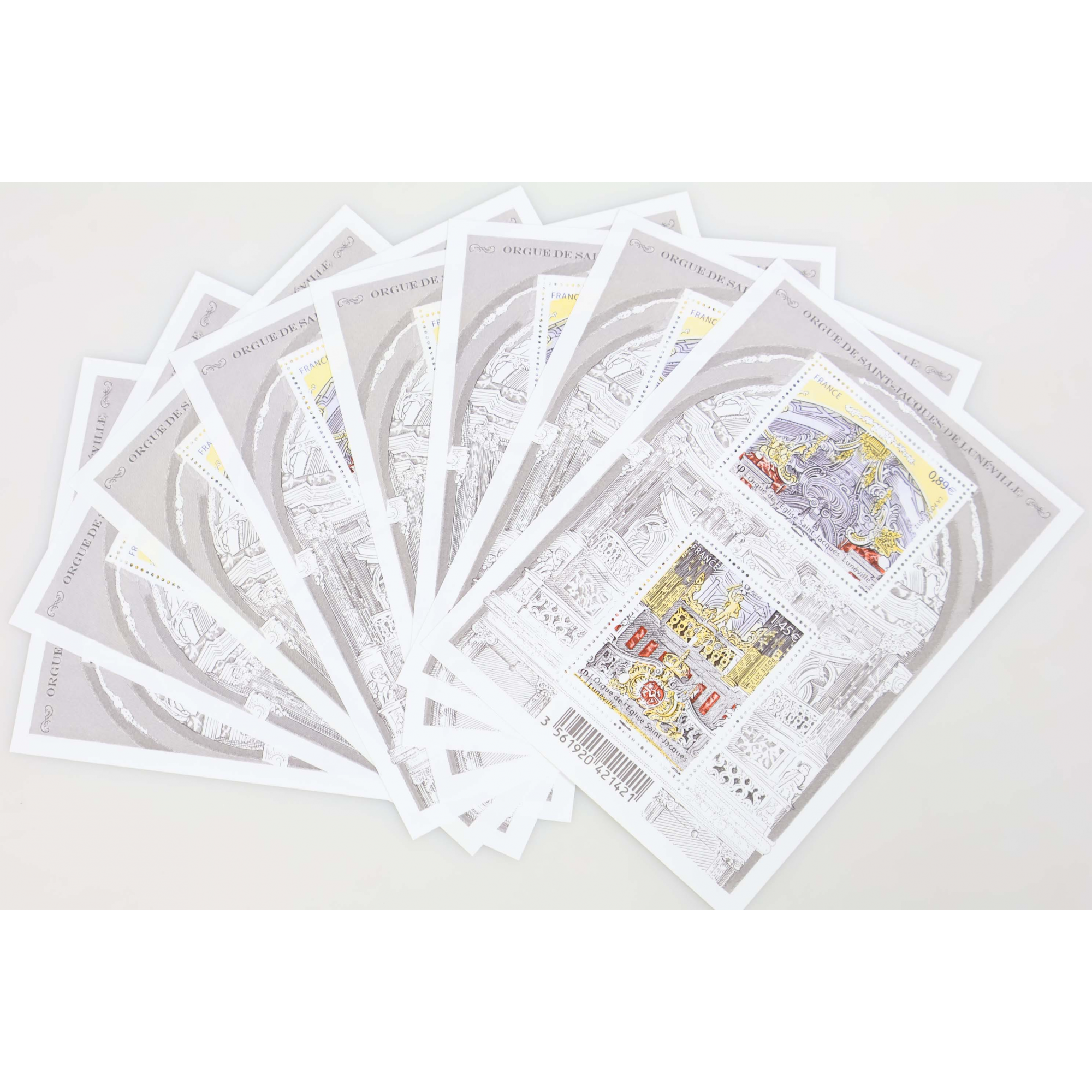 LOT 30 BLOCS N° F4708 ORGUE DE LUNÉVILLE TIMBRES NEUFS** VALEUR FACIALE 70.20€