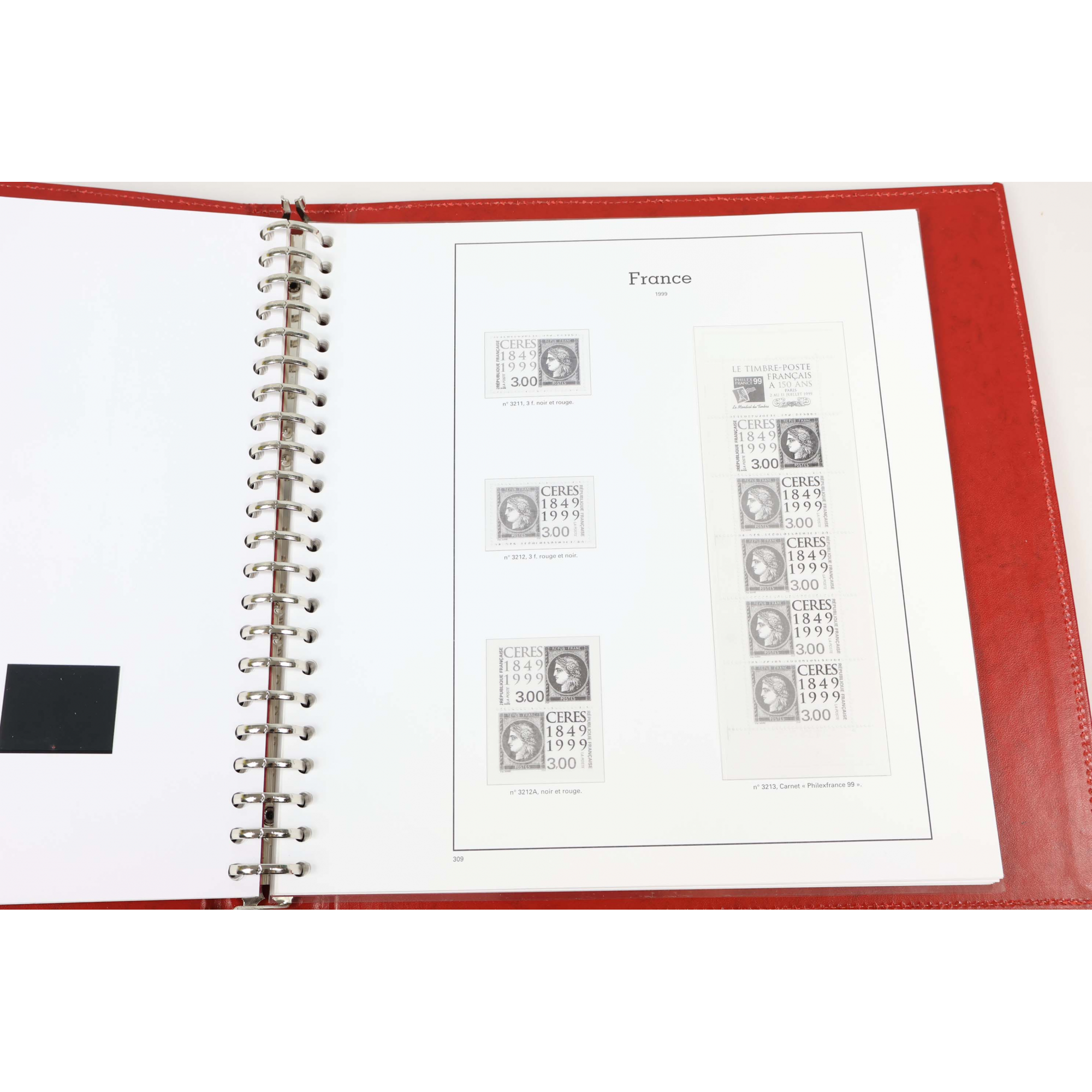 ALBUM YVERT ET TELLIER FRANCE 1997 À 1999 POUR RANGER UNE COLLECTION DE TIMBRES