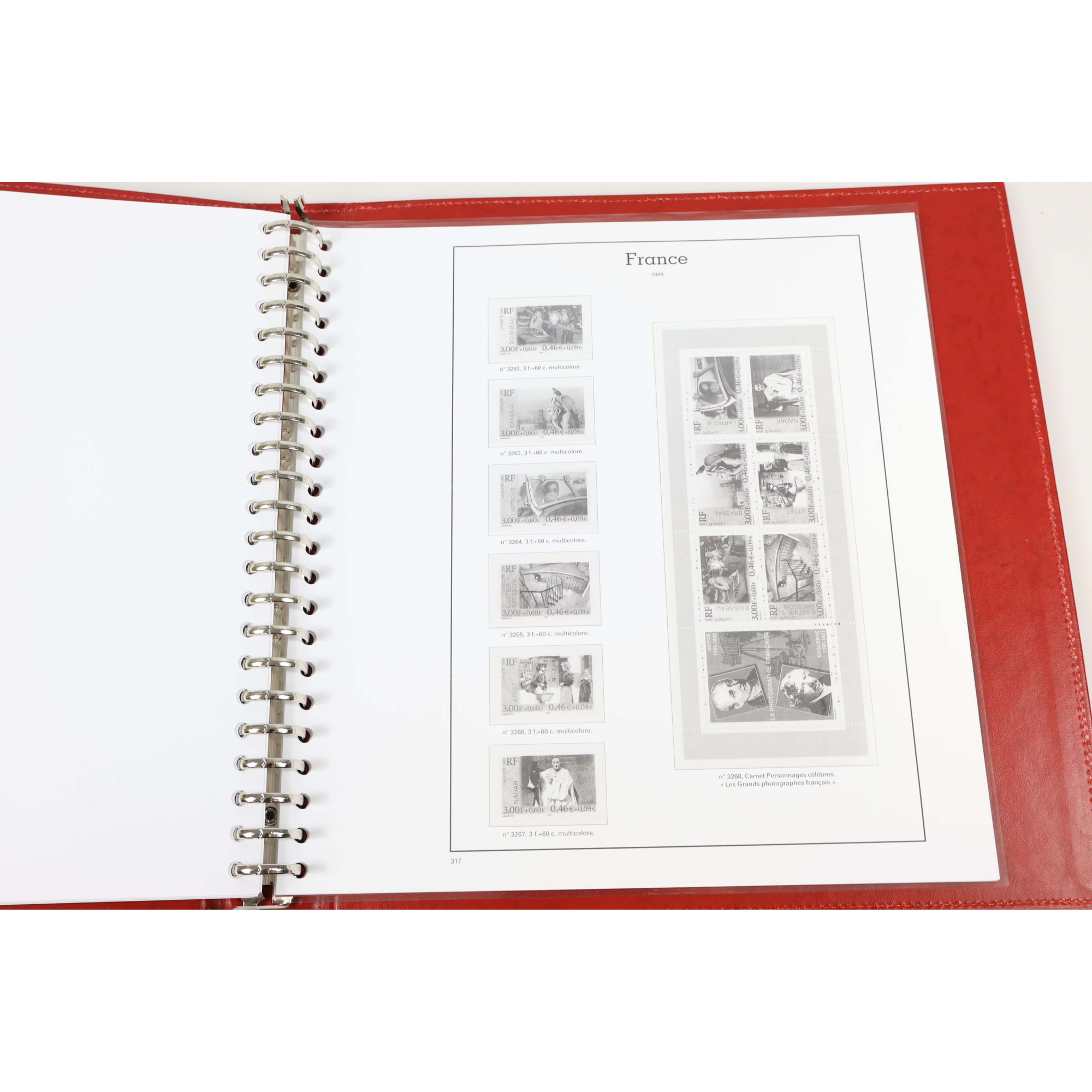 ALBUM YVERT ET TELLIER FRANCE 1997 À 1999 POUR RANGER UNE COLLECTION DE TIMBRES