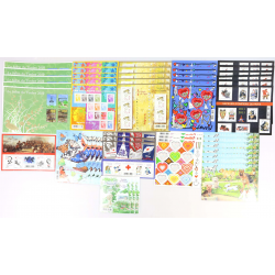 LOT BLOCS FEUILLET TIMBRES EN EUROS AVEC DÉFAUTS POUR AFFRANCHIR, FACIALE 241.1€