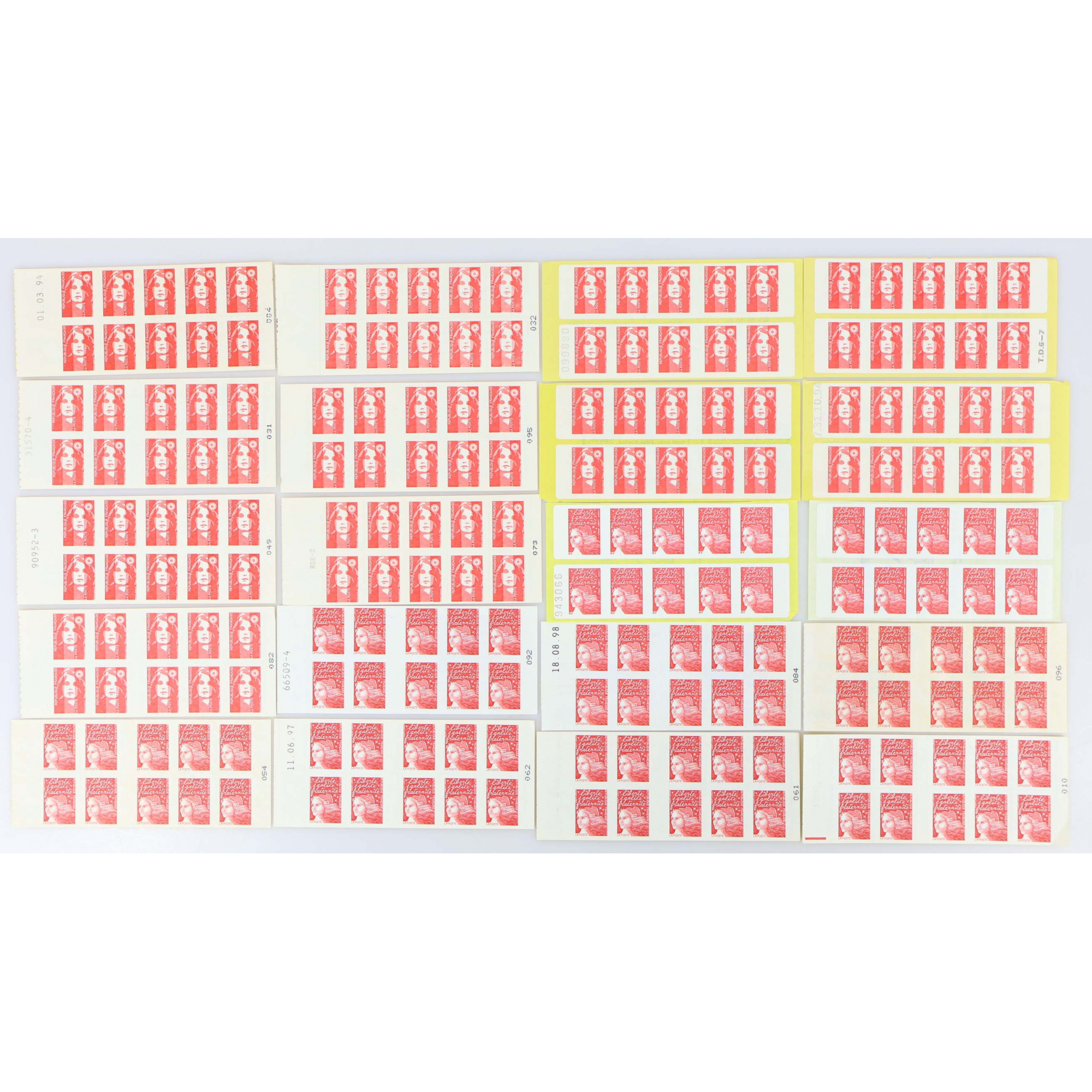 LOT DE 200 TIMBRES AUTOADHÉSIFS LETTRES 20G VP FRANCE , CARNETS POUR AFFRANCHIR