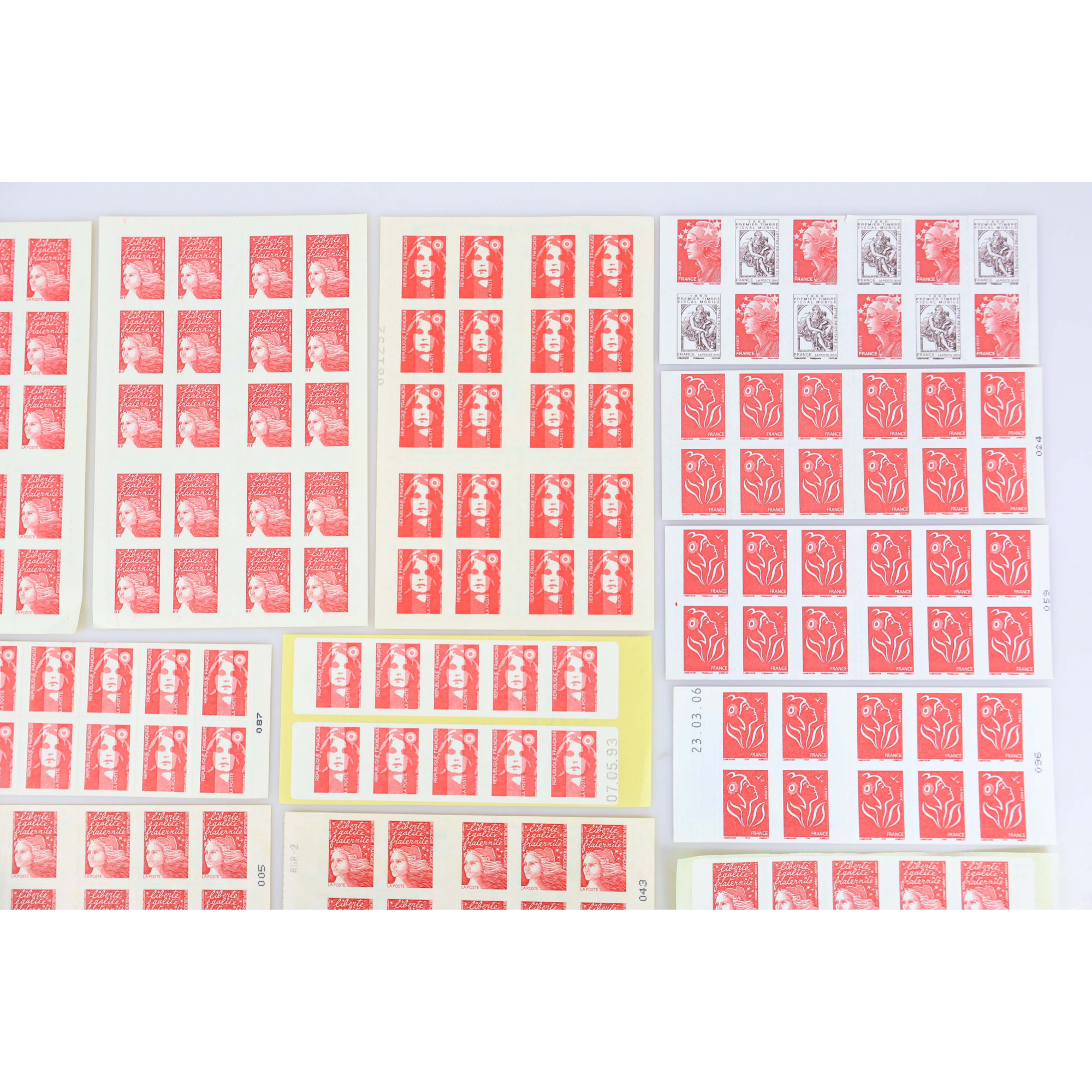 LOT DE 276 TIMBRES AUTOADHÉSIFS LETTRES 20G VP FRANCE , CARNETS POUR AFFRANCHIR