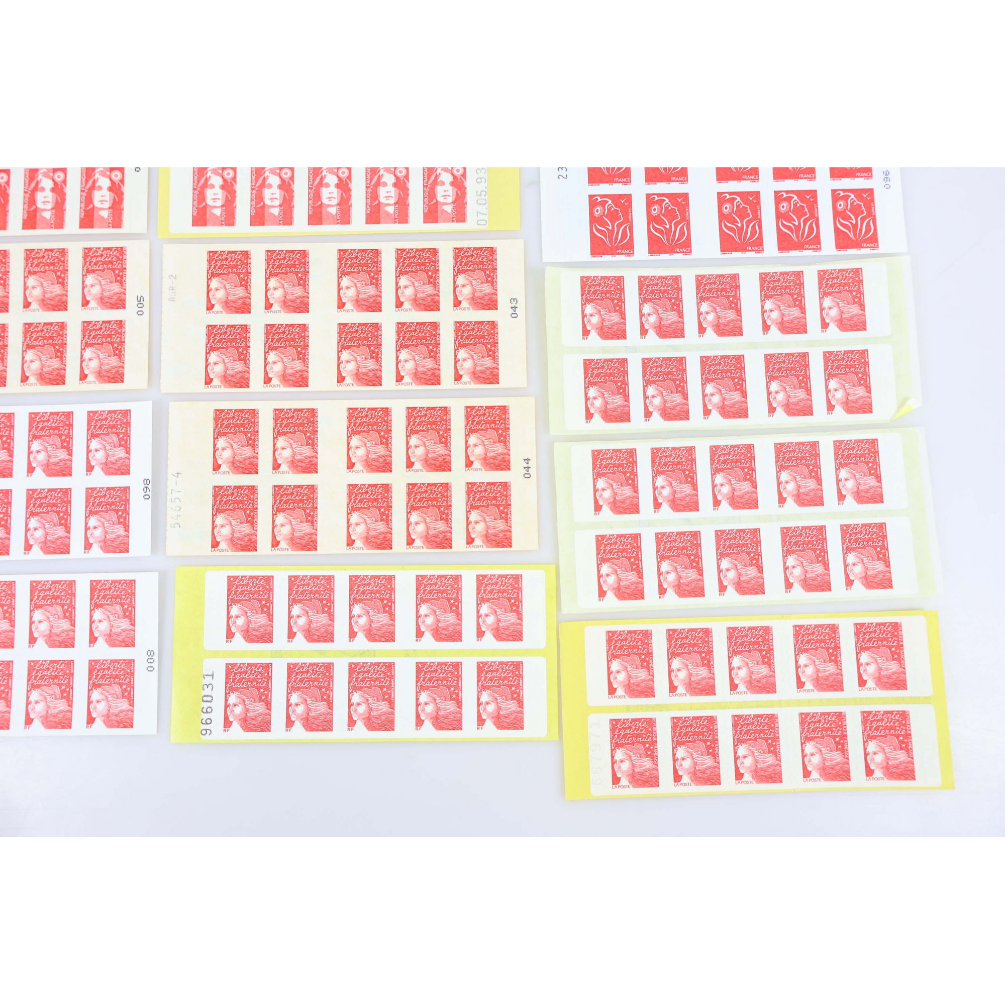 LOT DE 276 TIMBRES AUTOADHÉSIFS LETTRES 20G VP FRANCE , CARNETS POUR AFFRANCHIR