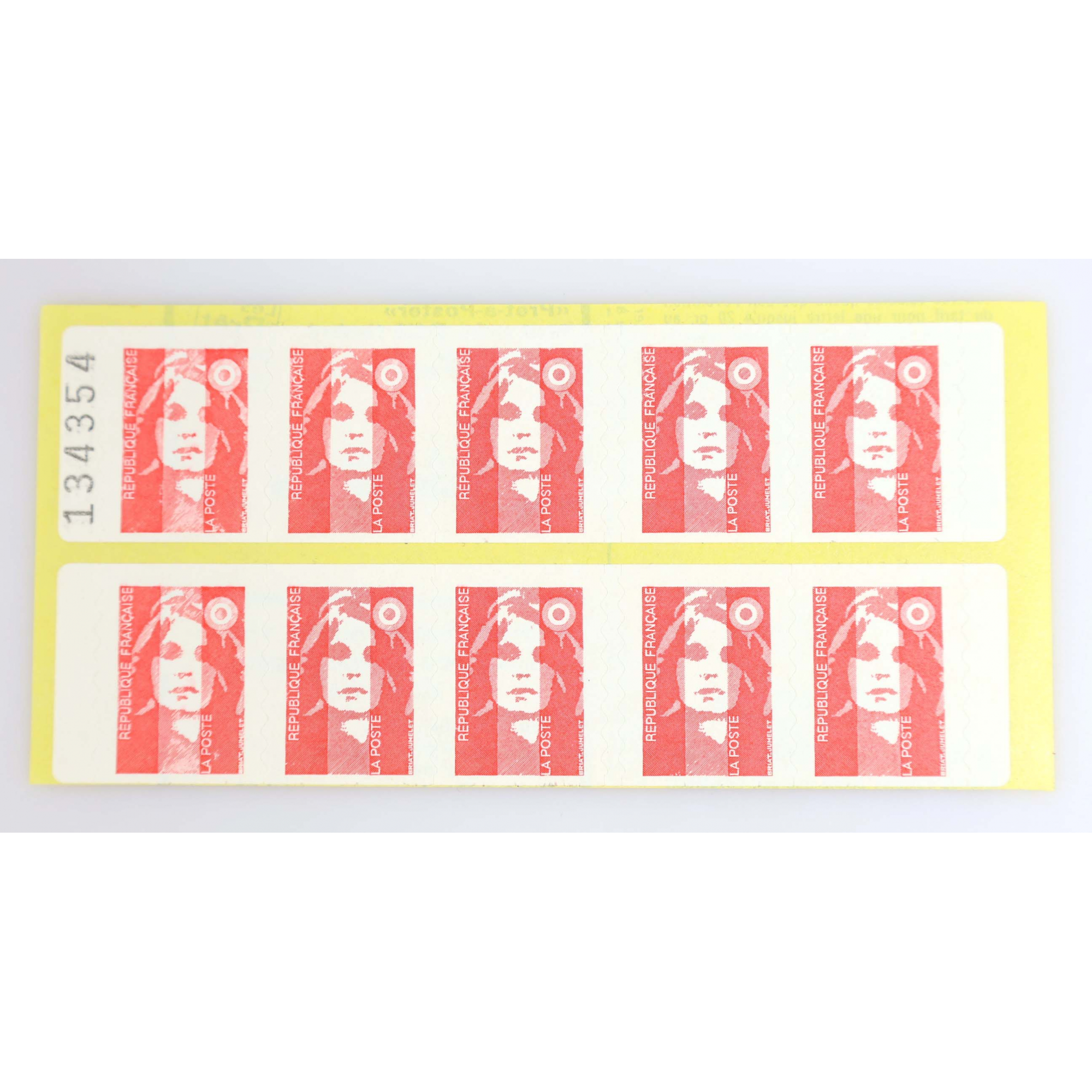 CARNET FRANCE 2874-C7 VARIÉTÉ DÉCOUPE À CHEVAL, TYPE MARIANNE DE BRIAT NEUF**