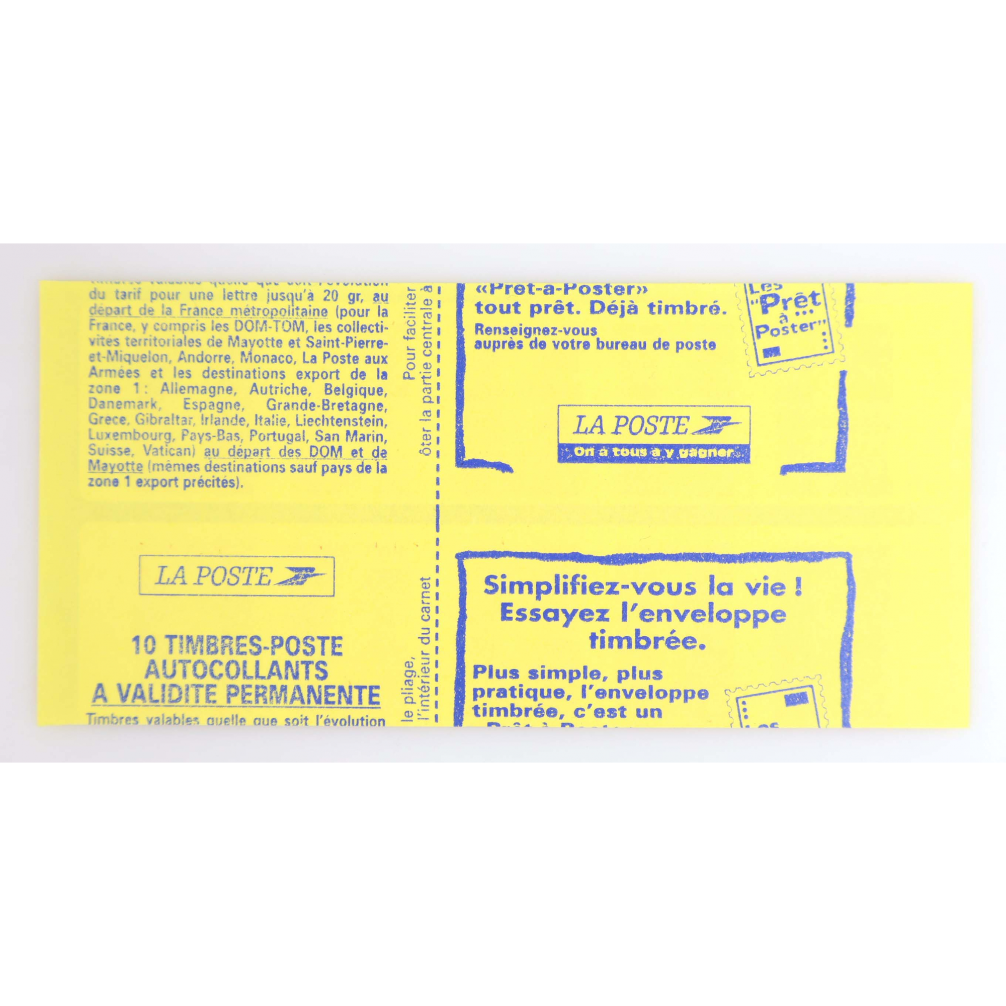 CARNET FRANCE 2874-C7 VARIÉTÉ DÉCOUPE À CHEVAL, TYPE MARIANNE DE BRIAT NEUF**