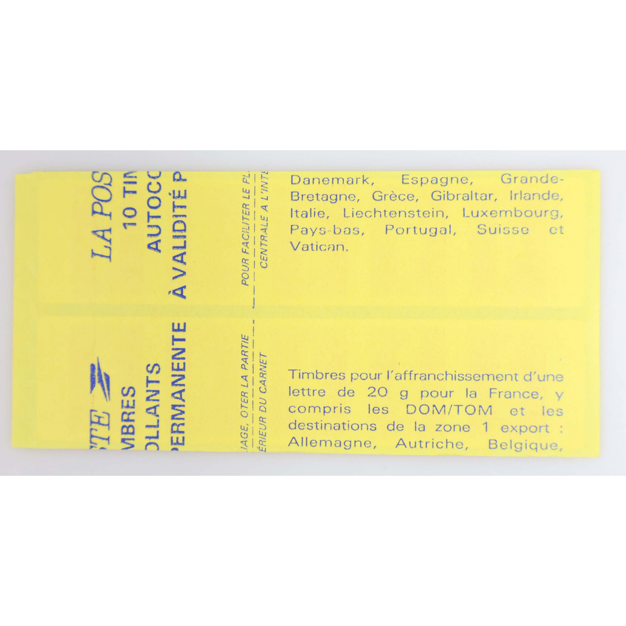 CARNET FRANCE 2874-C4 VARIÉTÉ DÉCOUPE A CHEVAL, TYPE MARIANNE DE BRIAT NEUF**