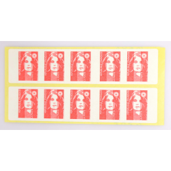 CARNET FRANCE 2874-C4 VARIÉTÉ DÉCOUPE A CHEVAL, TYPE MARIANNE DE BRIAT NEUF**