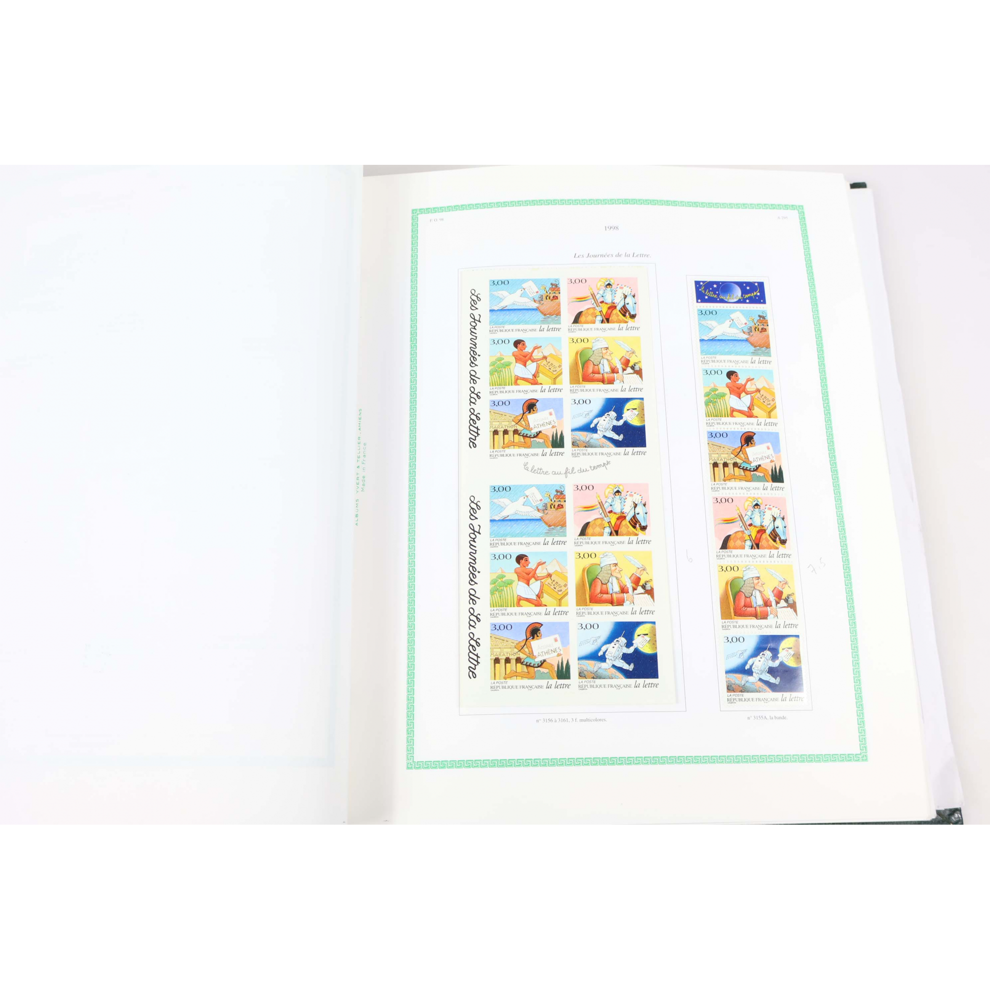 COLLECTION TIMBRES DE FRANCE 1998 À 2005 NEUFS SUR CHARNIERE, FACIALE 700 EUROS