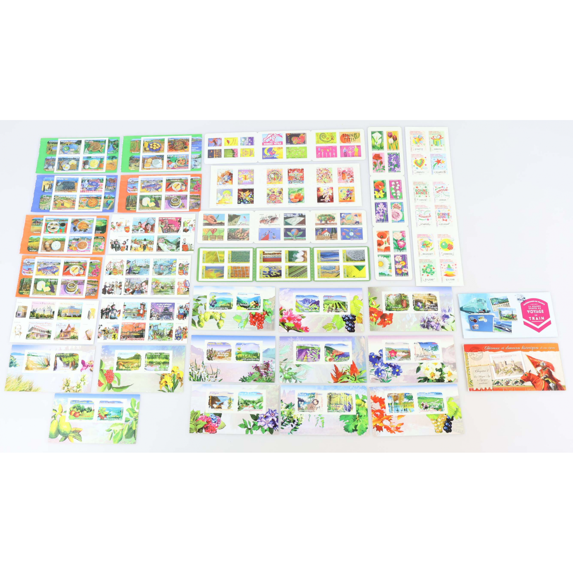 LOT DE 162 TIMBRES AUTOADHÉSIFS LETTRES 20G VP FRANCE , CARNETS POUR AFFRANCHIR