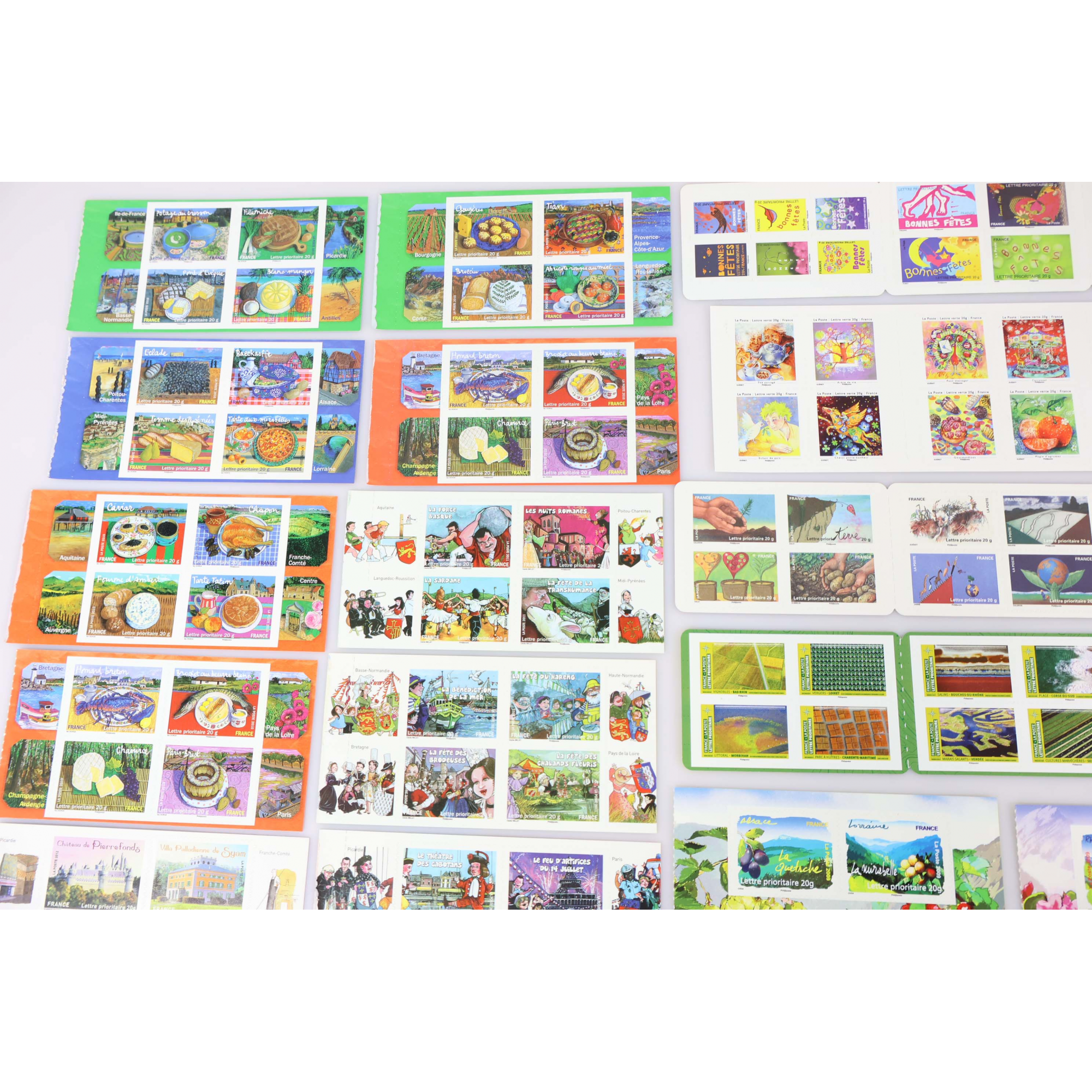 LOT DE 162 TIMBRES AUTOADHÉSIFS LETTRES 20G VP FRANCE , CARNETS POUR AFFRANCHIR