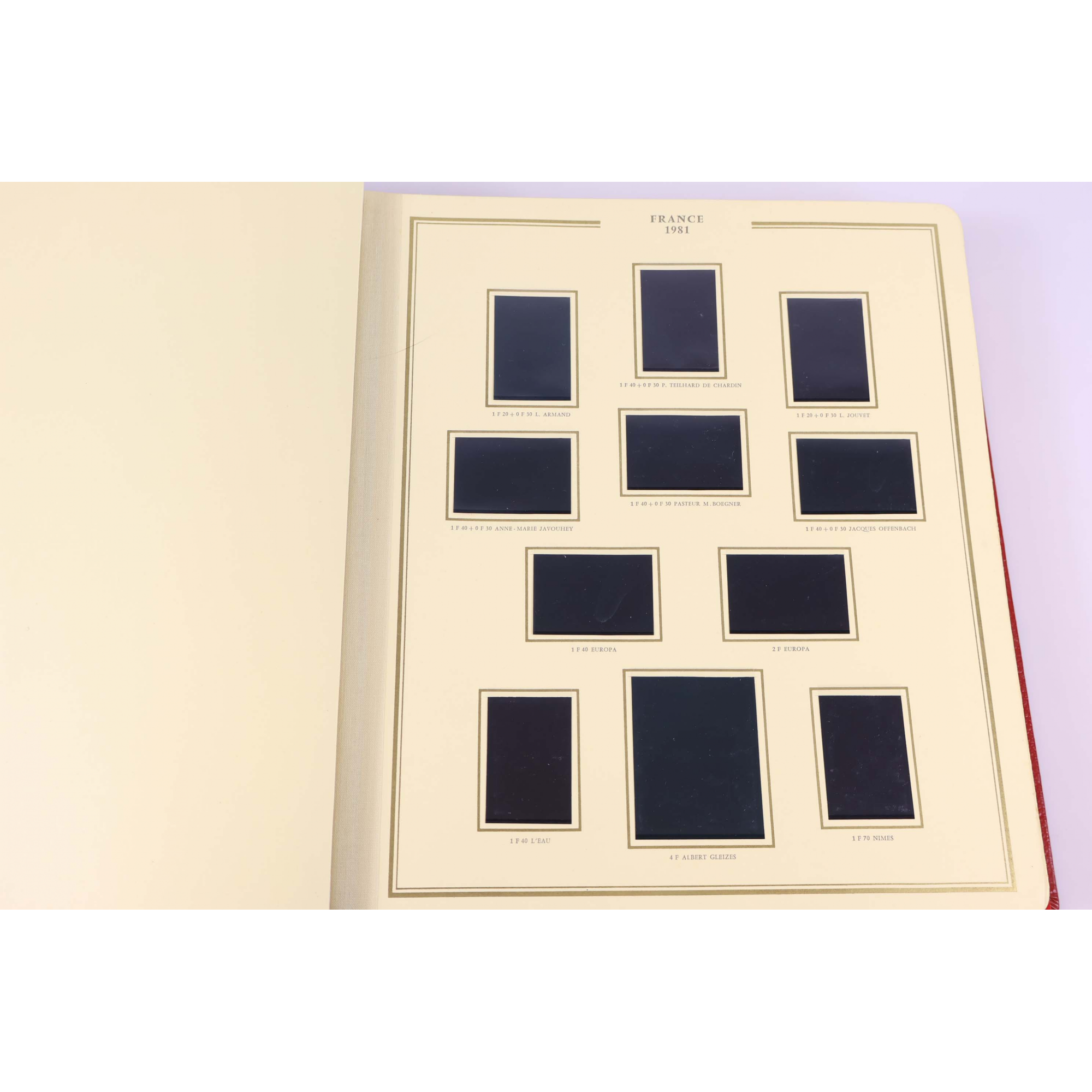 ALBUM CÉRÈS PRÉSIDENCE, POUR UNE COLLECTION DE TIMBRES DE FRANCE DE 1980 À 1988