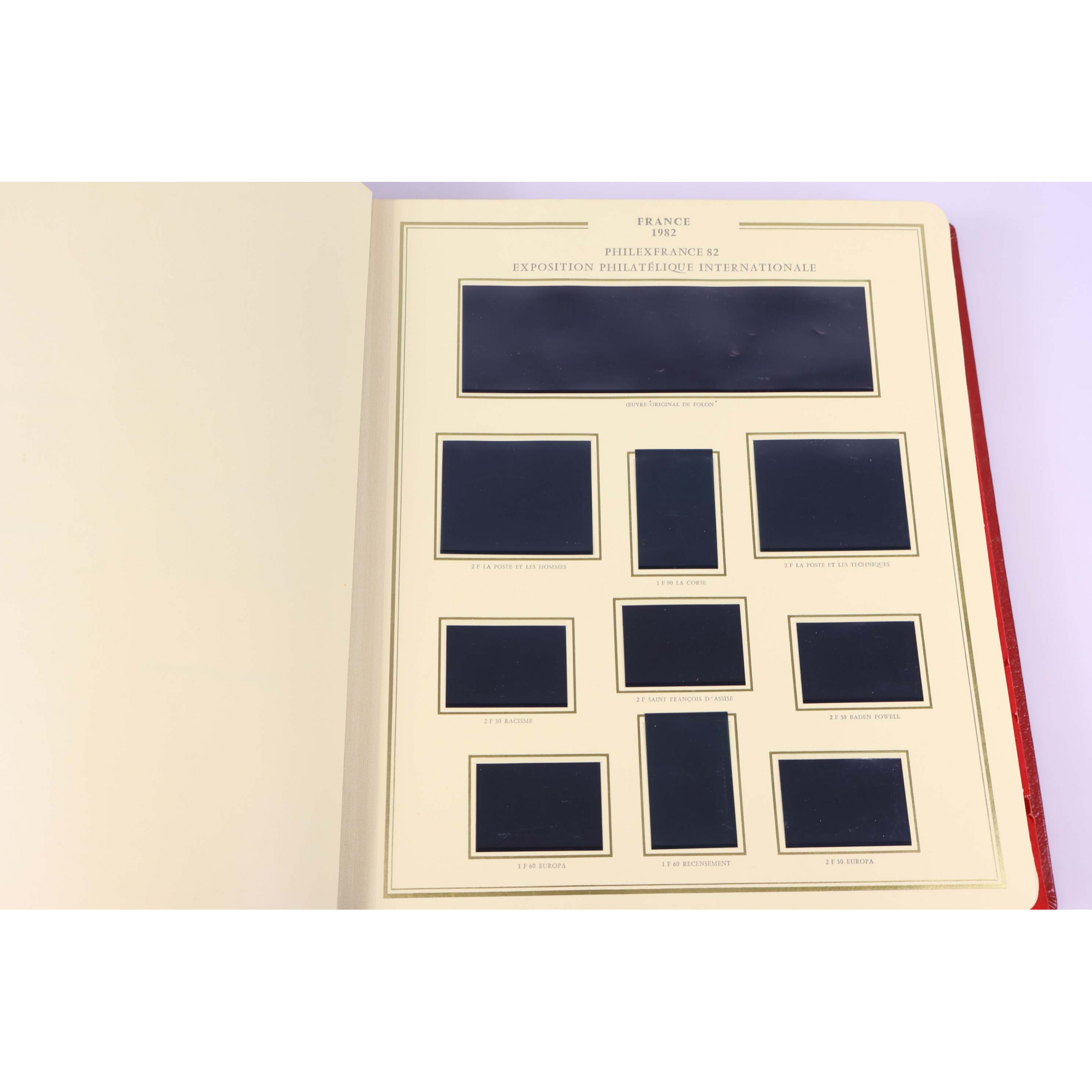 ALBUM CÉRÈS PRÉSIDENCE, POUR UNE COLLECTION DE TIMBRES DE FRANCE DE 1980 À 1988