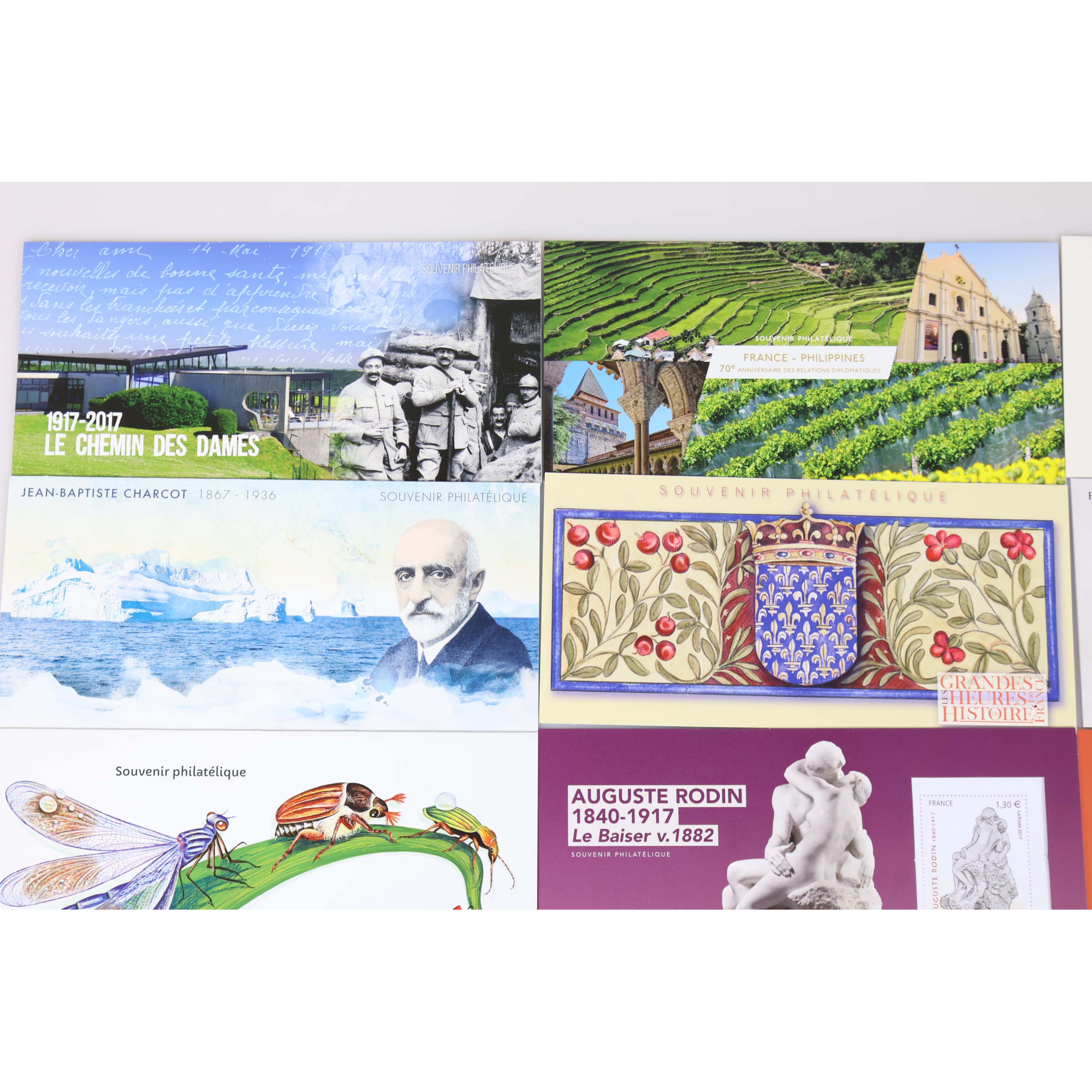 FRANCE COLLECTION BLOCS SOUVENIRS ANNÉE COMPLÈTE 2017 TIMBRES NEUFS N°132 À 141