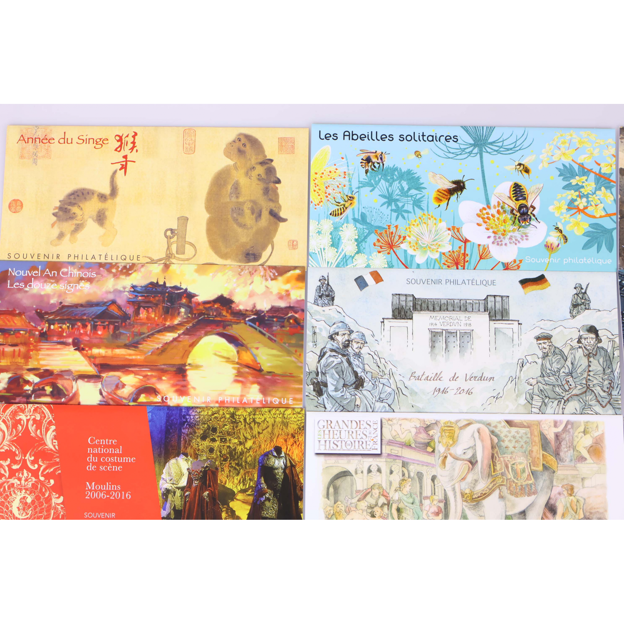 FRANCE COLLECTION BLOCS SOUVENIRS ANNÉE COMPLÈTE 2016 N°122 À 131 TIMBRES NEUFS**