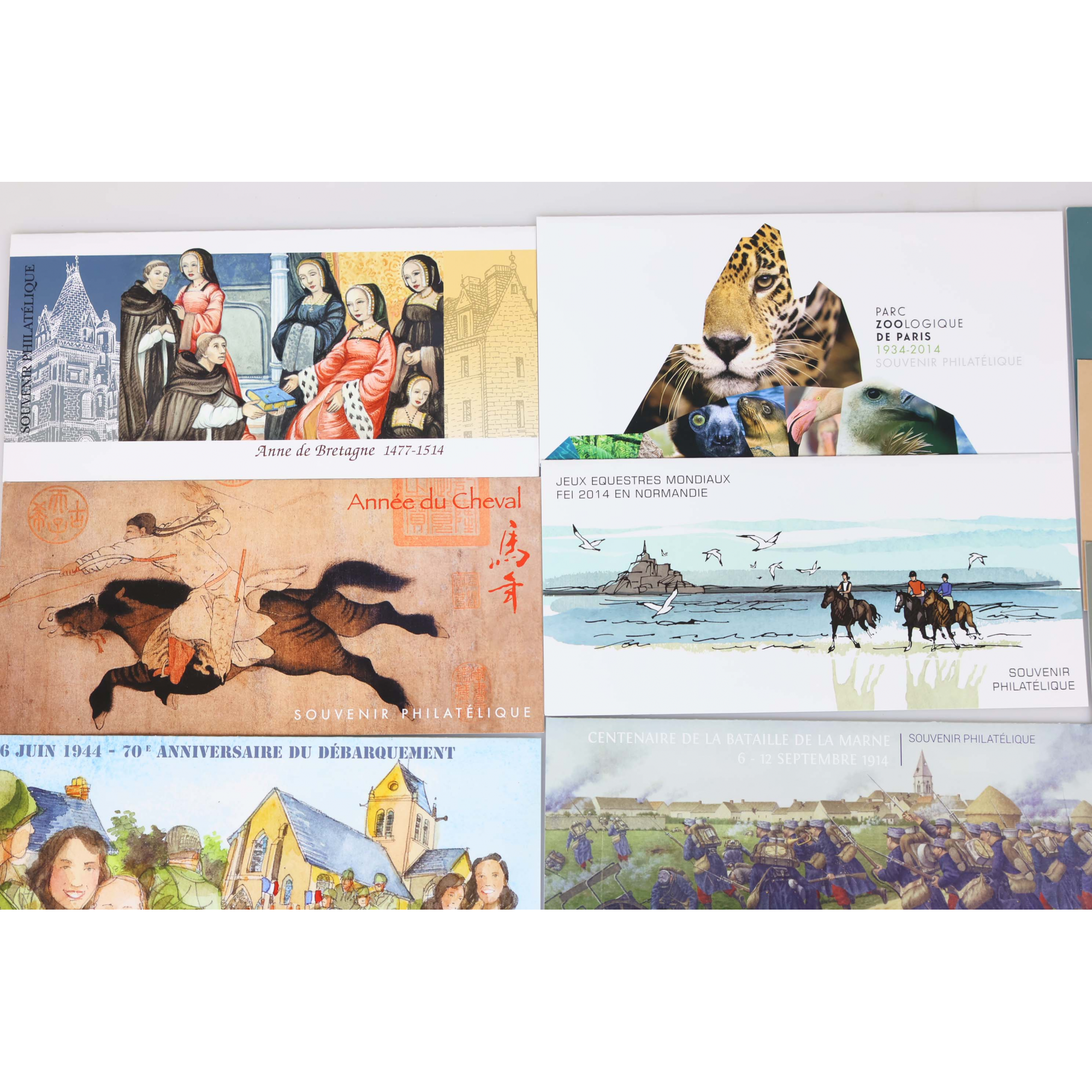 "	BLOCS SOUVENIRS DE FRANCE ANNÉE COMPLÈTE 2014, N° 91 À 106 TIMBRES NEUFS**"