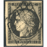 CÉRÈS N°3 TIMBRE FRANCAIS CLASSIQUE OBLITÉRATION GRILLE ANNÉE 1849 COTE 70€