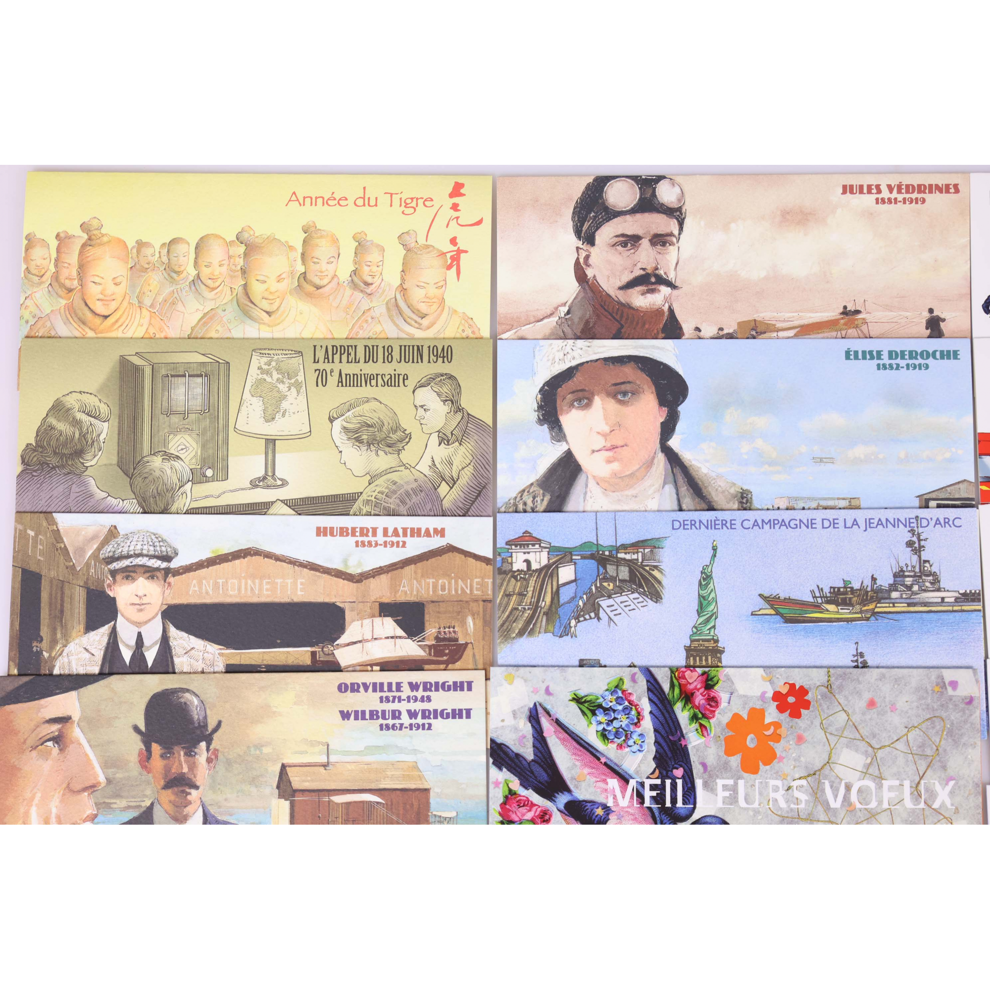 FRANCE BLOCS SOUVENIRS N° 47 À 66 ANNÉES COMPLÈTES 2010 ET 2011 TIMBRES NEUFS**