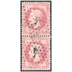 PAIRE NAPOLÉON N°32 TIMBRES FRANCAIS CLASSIQUES OBLITÉRÉS ÉTOILE ANNÉE 1867
