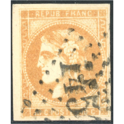 CÉRÈS N°43B EMISSION DE BORDEAUX TIMBRE FR CLASSIQUE OBLITÉRATION GROS CHIFFRES