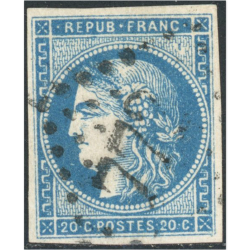 CÉRÈS N°45B EMISSION DE BORDEAUX TIMBRE FR CLASSIQUE OBLITÉRATION GROS CHIFFRES