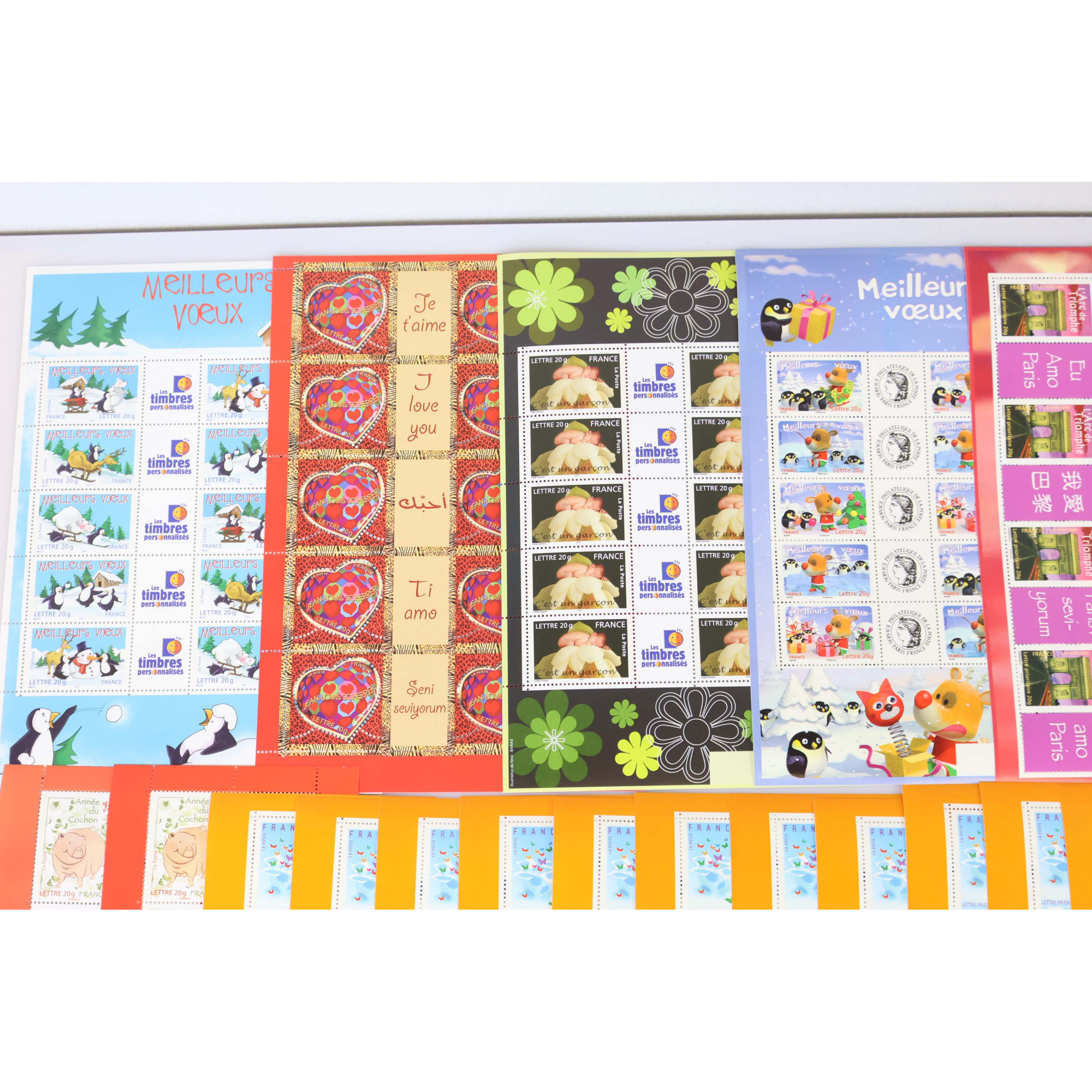 LOT DE TIMBRES À VALIDITÉ PERMANENTE POUR AFFRANCHIR 250 LETTRES FRANCE 20G