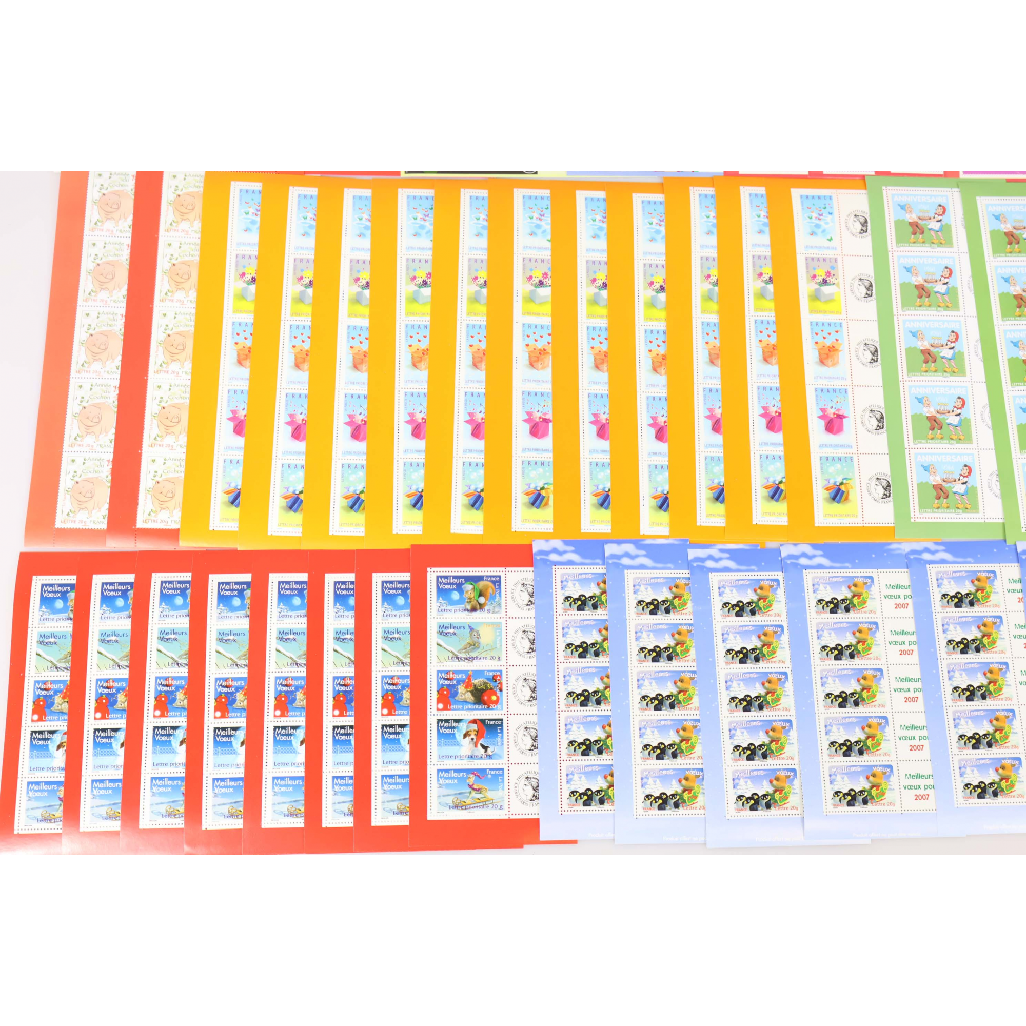 LOT DE TIMBRES À VALIDITÉ PERMANENTE POUR AFFRANCHIR 250 LETTRES FRANCE 20G