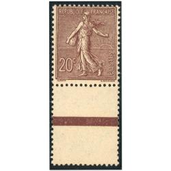 SEMEUSE N°131a BRUN-LILAS TIMBRE FRANCE NEUF** ANNÉE 1903 AVEC BORD DE FEUILLE