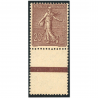 SEMEUSE N°131a BRUN-LILAS TIMBRE FRANCE NEUF** ANNÉE 1903 AVEC BORD DE FEUILLE
