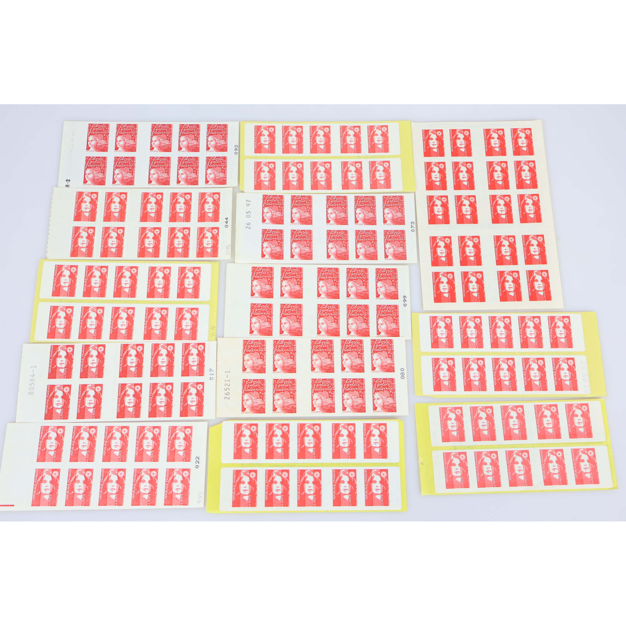 LOT DE 140 TIMBRES AUTOADHÉSIFS LETTRES 20G VP FRANCE , CARNETS POUR AFFRANCHIR