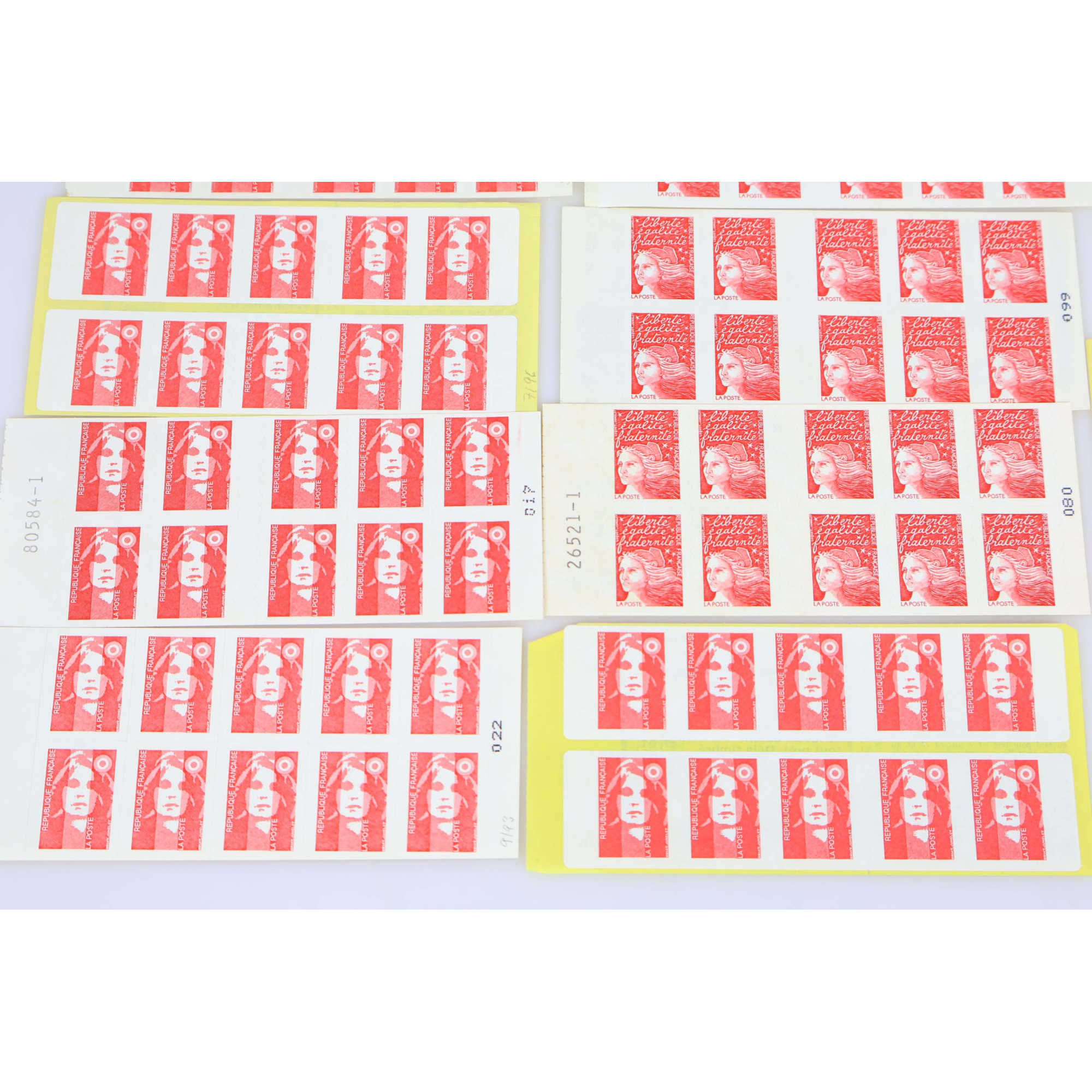 LOT DE 140 TIMBRES AUTOADHÉSIFS LETTRES 20G VP FRANCE , CARNETS POUR AFFRANCHIR