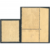 SEMEUSE N°142 VARIÉTÉS TYPE 1 ET TYPE 2 TIMBRES FRANCE NEUFS** ANNÉE 1907