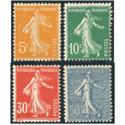 SEMEUSES SÉRIE COMPLÈTE N°158 À 161 TIMBRES FRANCE NEUFS** ANNÉE 1921-22