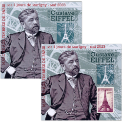BLOCS SOUVENIRS DE MARIGNY N°35, "GUSTAVE EIFFEL" TIMBRES NEUFS** ANNÉE 2023